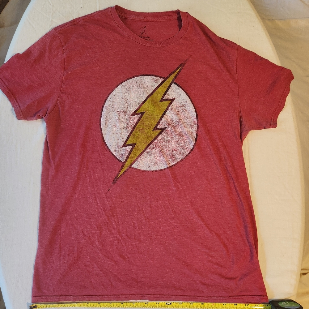 The Flash Red Graphic T-Shirt with Lightning Bolt